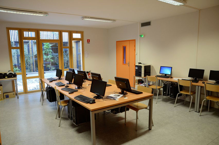 salle de classe modulaire déménagée