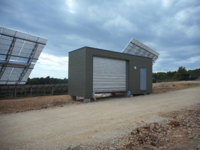 Locaux stockage parc photovoltaique
