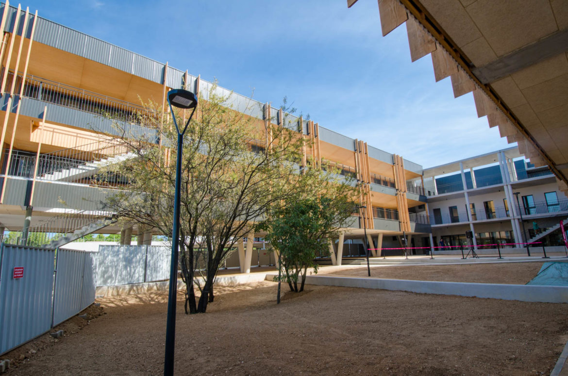 Collège modulaire bois Montpellier Port Marianne