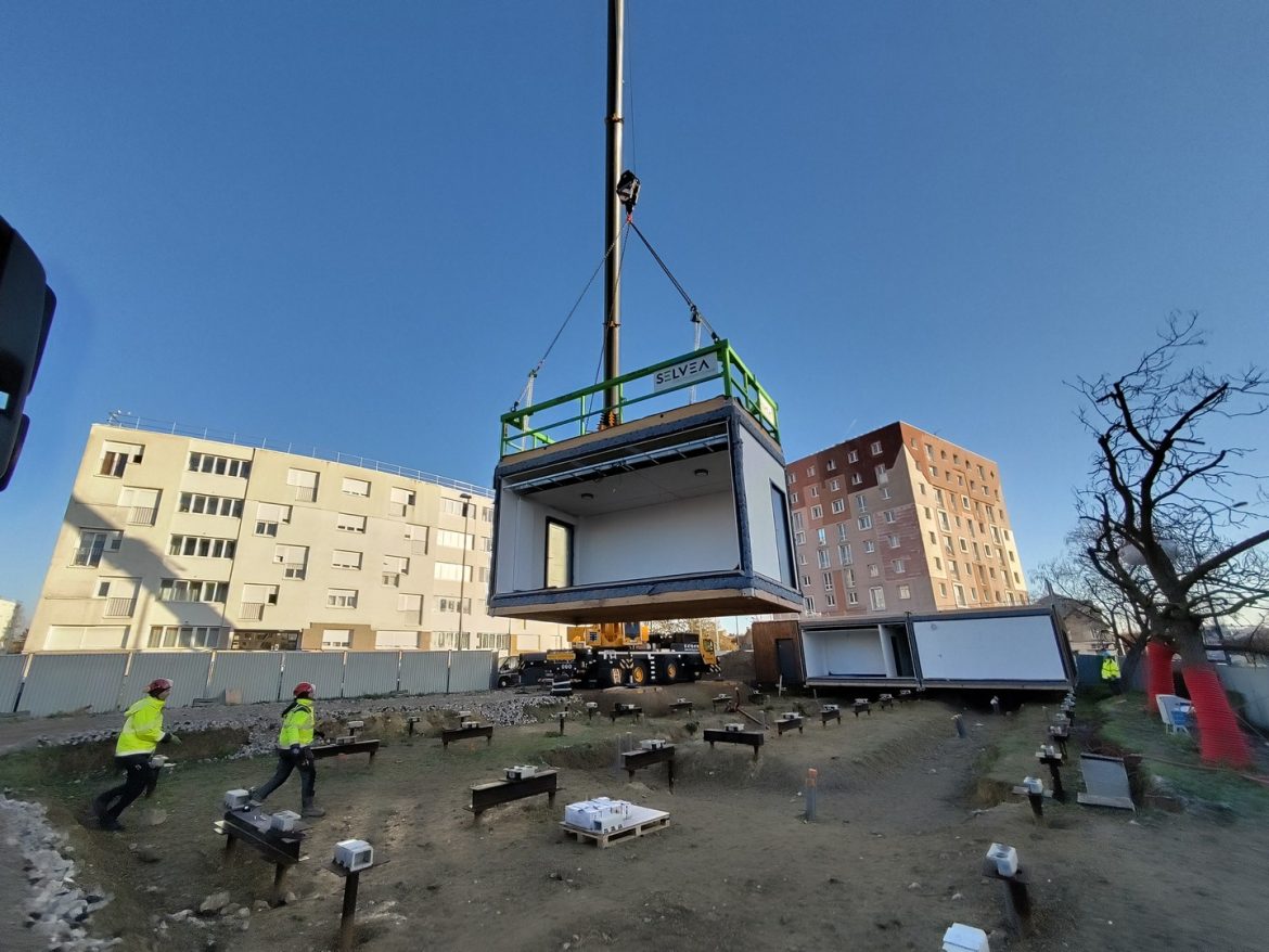 Toits Temporaires Urbains - TTU - Construction Hors Site temporaire modulaire bois biosourcé SELVEA