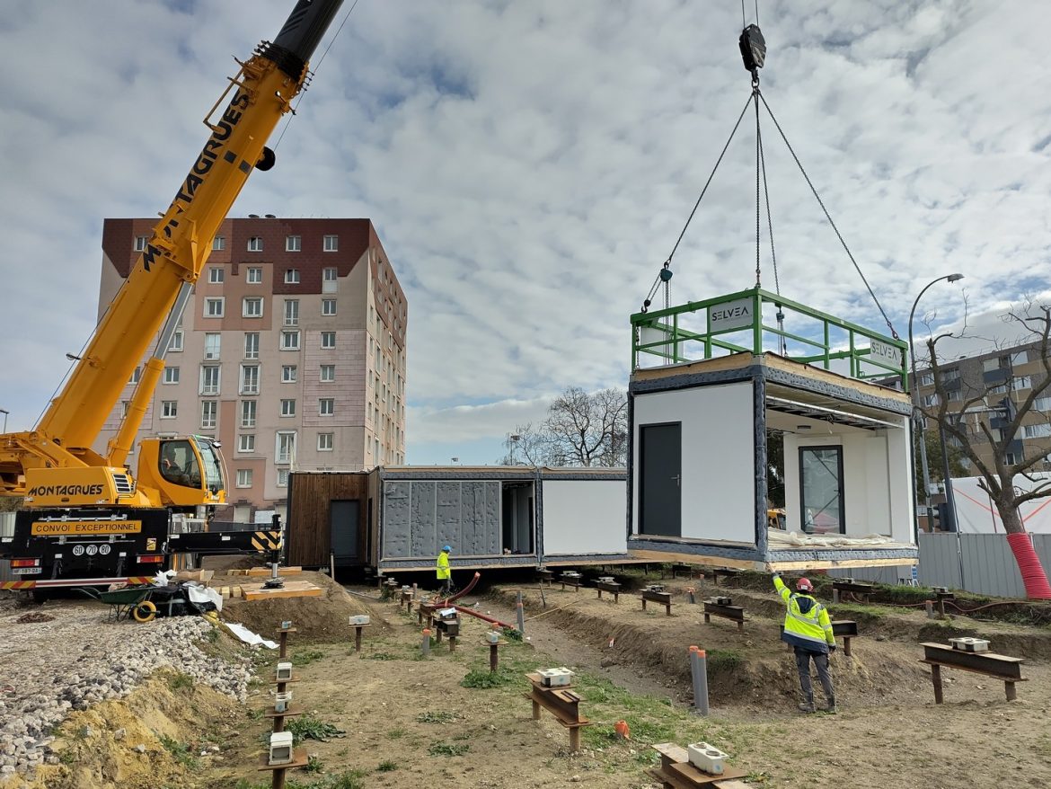 Toits Temporaires Urbains - TTU - Construction Hors Site temporaire modulaire bois biosourcé SELVEA