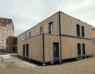 Toits Temporaires Urbains - TTU - Construction Hors Site temporaire modulaire bois biosourcé SELVEA